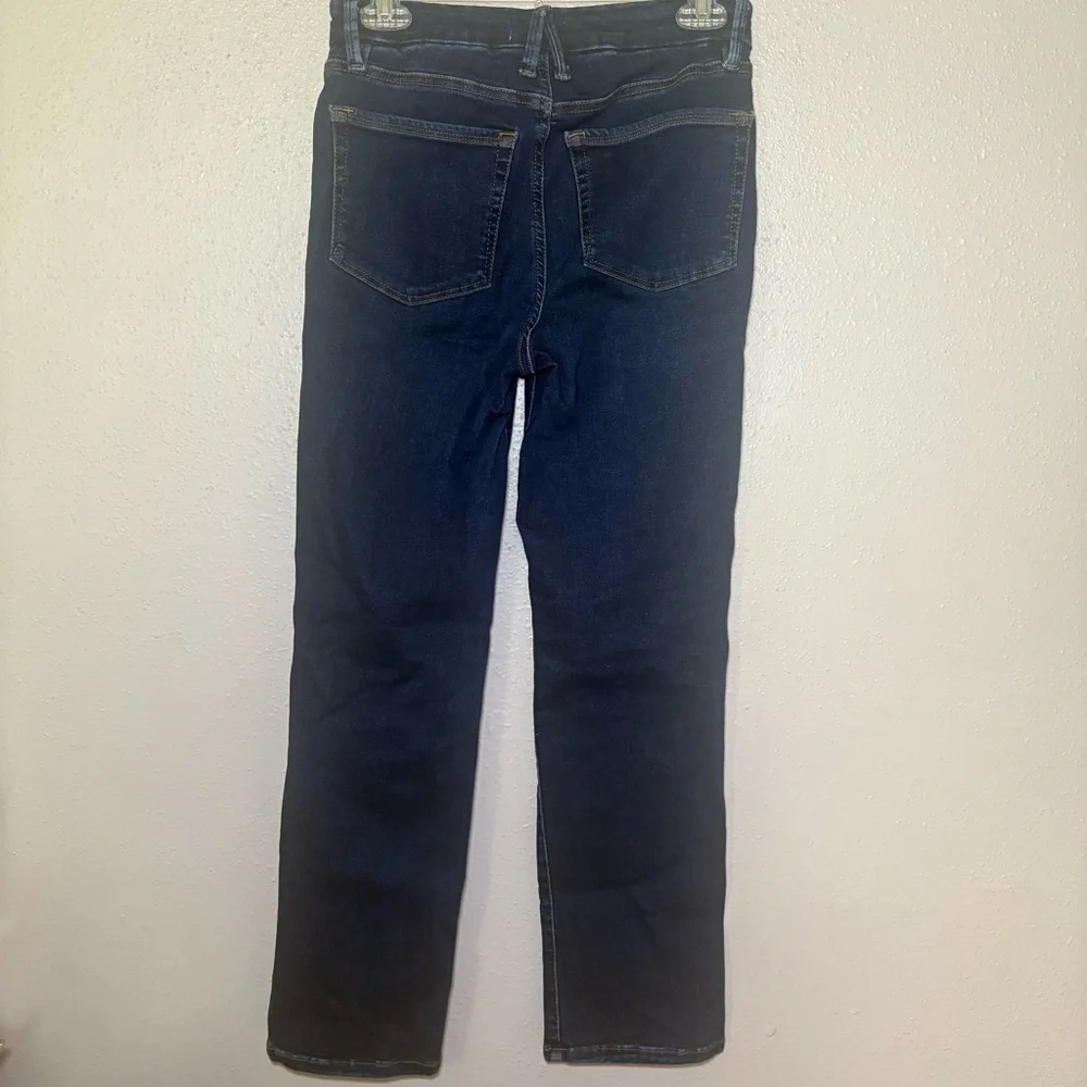 Good American Women's Power Stretch Pull On Straight Jeans Blue Size M - Picture 4 of 10